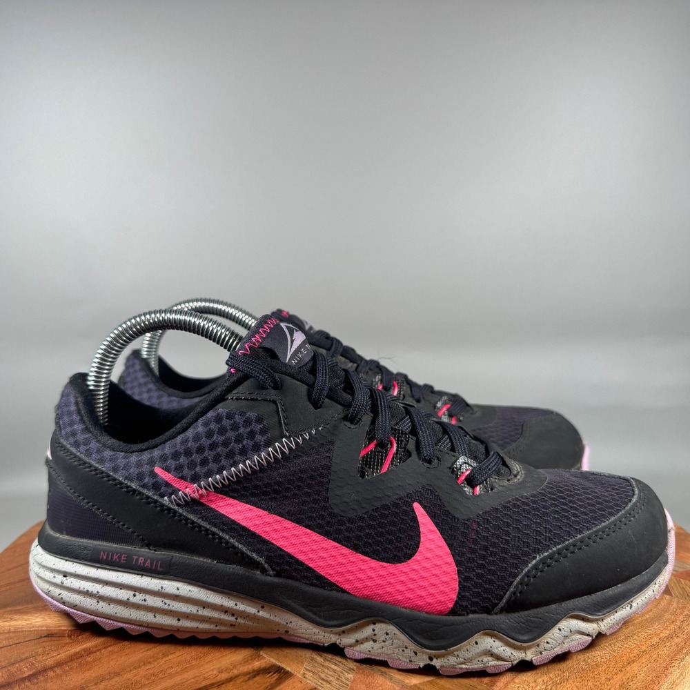 Nike Juniper Trail Womens Running Shoes Black Pink CW3809-014 Size 8